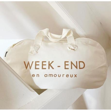 Marcel & Lily Sac polochon Week End en Amoureux Milk.