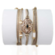 LOETMA Bracelet Météore Médaille Quartz Gold