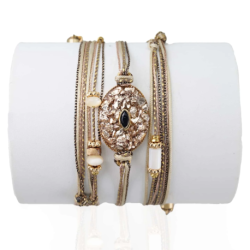 LOETMA Bracelet Météore Médaille Quartz Gold