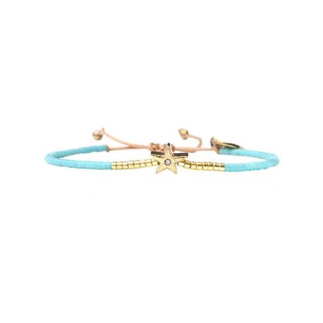 BELLE MAIS PAS QUE Bracelet Blue Ocean Charlotte. BELLE MAIS PAS QUE Bracelet Blue Ocean Charlotte.