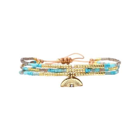 BELLE MAIS PAS QUE Bracelet Blue Ocean Clémence. BELLE MAIS PAS QUE Bracelet Blue Ocean Clémence.