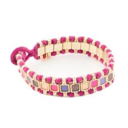 HOUSE OF TUHINA Bracelet Magenta.