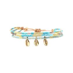 BELLE MAIS PAS QUE Bracelet Blue Océan Jade.