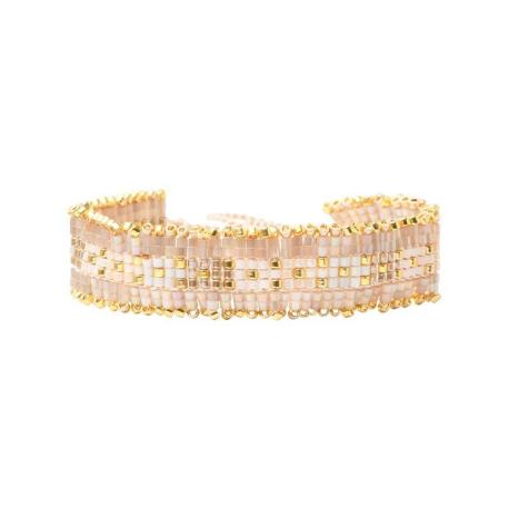 BELLE MAIS PAS QUE Bracelet White Jasmin Iris. BELLE MAIS PAS QUE Bracelet White Jasmin Iris.