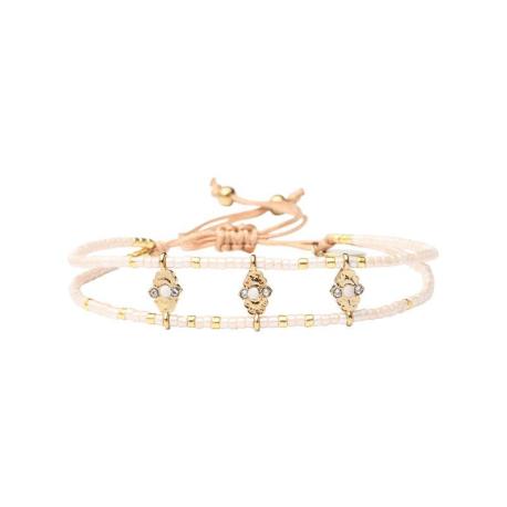 BELLE MAIS PAS QUE Bracelet White Jasmin Roxanne. BELLE MAIS PAS QUE Bracelet White Jasmin Roxanne.