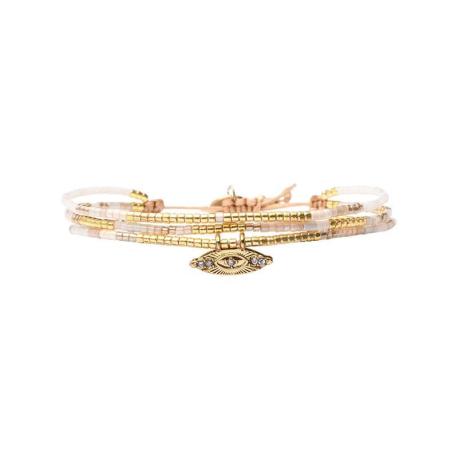 BELLE MAIS PAS QUE Bracelet White Jasmin Lise. BELLE MAIS PAS QUE Bracelet White Jasmin Lise.