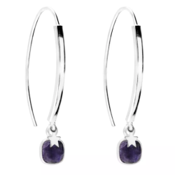 DORIANE Boucles d’oreilles Saphir.