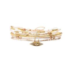 BELLE MAIS PAS QUE Bracelet White Jasmin Mila.