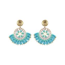 BELLE MAIS PAS QUE Boucles d’oreilles Blue Océan Joya.