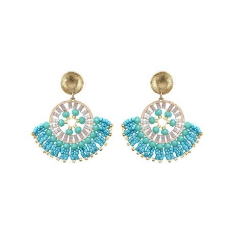 BELLE MAIS PAS QUE Boucles d’oreilles Blue Océan Joya. BELLE MAIS PAS QUE Boucles d’oreilles Blue Océan Joya.