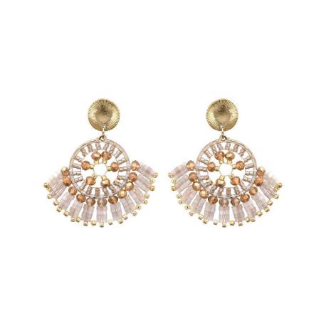 BELLE MAIS PAS QUE Boucles d’oreilles White Jasmin Joya. BELLE MAIS PAS QUE Boucles d’oreilles White Jasmin Joya.