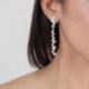 Boucles d'oreilles Longues Argentées.