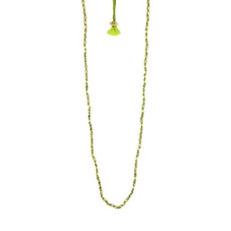 HOUSE OF TUHINA Collier Sautoir Citron Vert. HOUSE OF TUHINA Collier Sautoir Citron Vert.