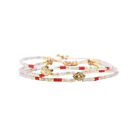 BELLE MAIS PAS QUE Bracelet Red Love Is The Answer. BELLE MAIS PAS QUE Bracelet Red Love Is The Answer.