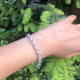 Bracelet maille forçat ronde en argent massif