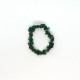 Bracelet en pierre malachite baroque