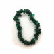 Bracelet en pierre malachite baroque