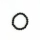 Bracelet Obsidienne Argentée 8 mm
