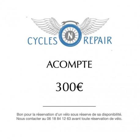 Acompte de réservation Acompte de réservation