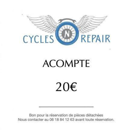 Acompte de réservation Acompte de réservation