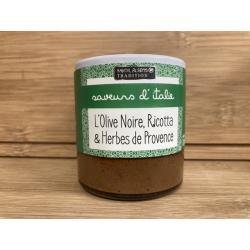Tartinade Olive Noire, ricotta, herbes de Provence - 100g - Savor et sens