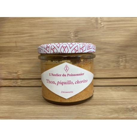 Rillettes de Thon Chorizo Piquillo  - 90g - Atelier du Poissonnier