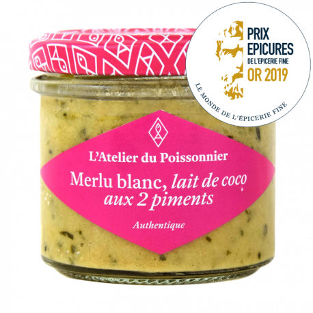 Rillettes de Merlu au lait de Coco aux 2 piments  - 90g - Atelier du Poissonnier