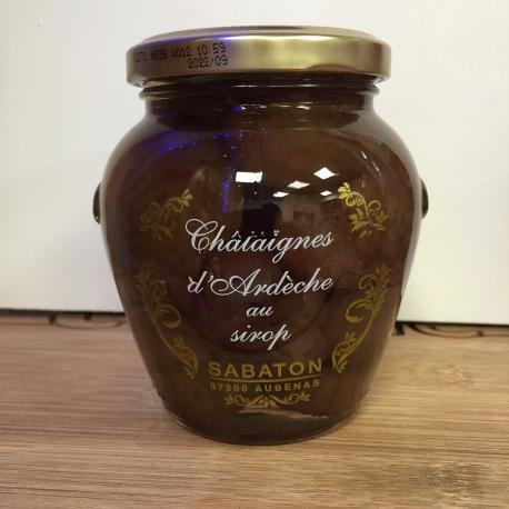 Marron d'Ardèche au sirop- 360g - Sabaton Marron d'Ardèche au sirop- 360g - Sabaton