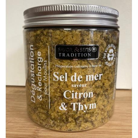 Recharge de Sel Citron et Thym Savor et Sens 630g Recharge de Sel Citron et Thym Savor et Sens 630g