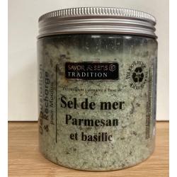 Recharge de Sel Parmesan et Basilic Savor et Sens 620g