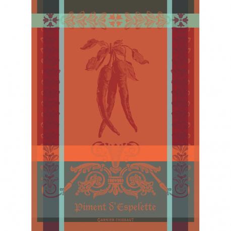 TORCHON GARNIER THIEBAUT PIMENT D'ESPELETTE