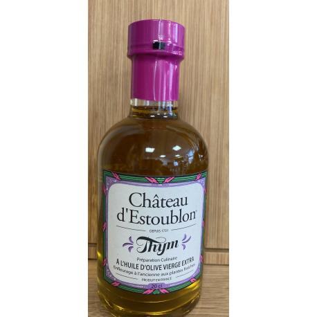 Huile d'olive du Château d'Estoublon au Thym 20cl Huile d'olive du Château d'Estoublon au Thym 20cl