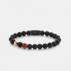 REBEL&ROSE Bracelet Gold & Red Eye.