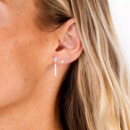 DORIANE Boucles d’oreilles Barre.