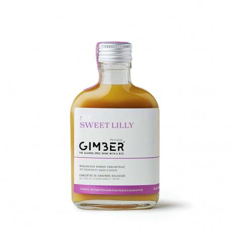 GIMBER Sweet Lilly 200 ml - Elixir d'Ananas, Passion & Gingembre - Sans alcool