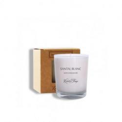 LES LUMIERES DU TEMPS Bougie Santal Blanc.