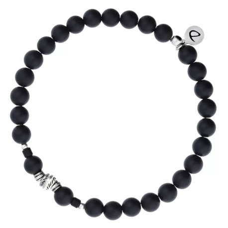 DORIANE Bijoux Bracelet Homme Black Silver.