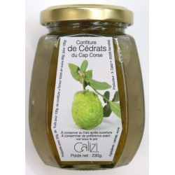 Confitures de cédrats du Cap Corse 230g