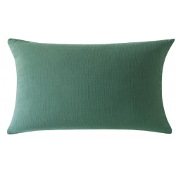 Taie d'Oreiller 50/70 Double Gaze de Coton CELADON